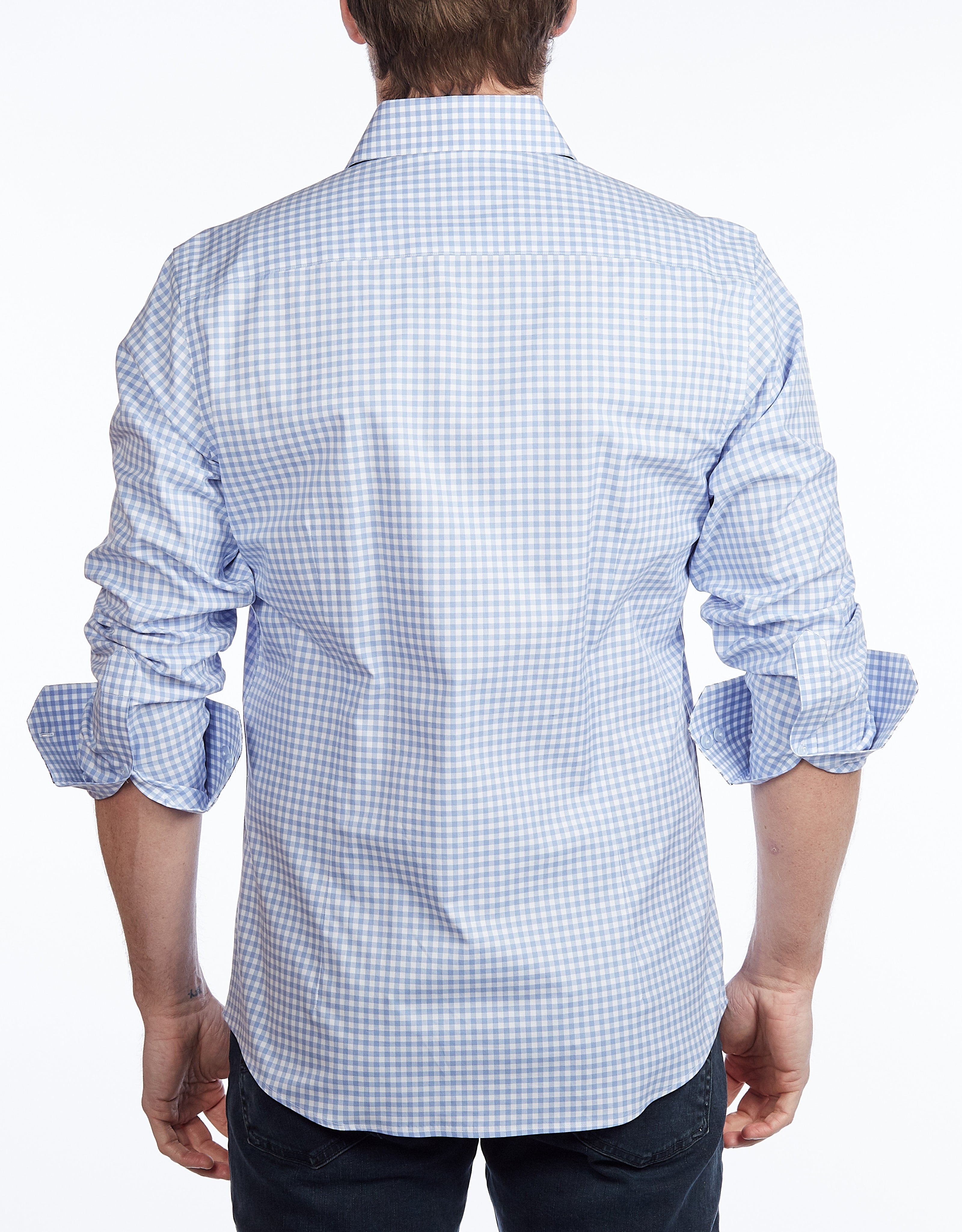 Button-Up Shirt // -  Contemporary Fit - Contrast trimming - final sale LEVINAS® Official