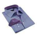 Button-Up Shirt //  - Contemporary Fit - contrast  trimming- final sale LEVINAS® Official