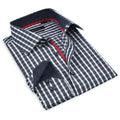 Button-Up Shirt I Charcoal -  Contemporary Fit - Contrast trimming LEVINAS® Official