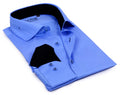 Button-Up Shirt //  - Tailored Fit - contrast  trimming - final sale LEVINAS® Official