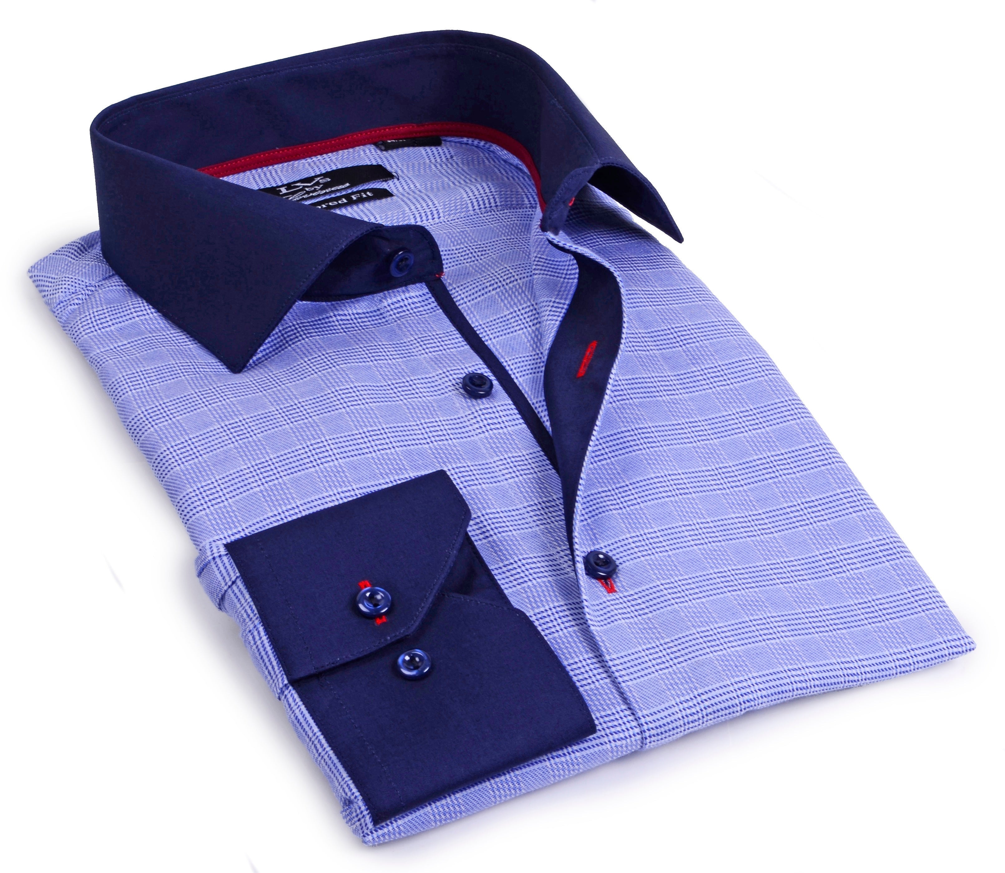 Button-Up Shirt //  - Tailored Fit - contrast  trimming - final sale LEVINAS® Official