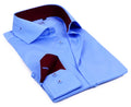 Button-Up Shirt //  - Tailored Fit - contrast  trimming - final sale LEVINAS® Official