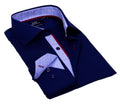 Button-Up Shirt //  - Tailored Fit - contrast  trimming - final sale LEVINAS® Official