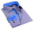 Button-Up Shirt //  - Tailored Fit - contrast  trimming - final sale LEVINAS® Official
