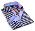 Button-Up Shirt //  - Tailored Fit - contrast  trimming - final sale LEVINAS® Official