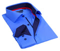 Button-Up Shirt //  - Tailored Fit - contrast  trimming - final sale LEVINAS® Official