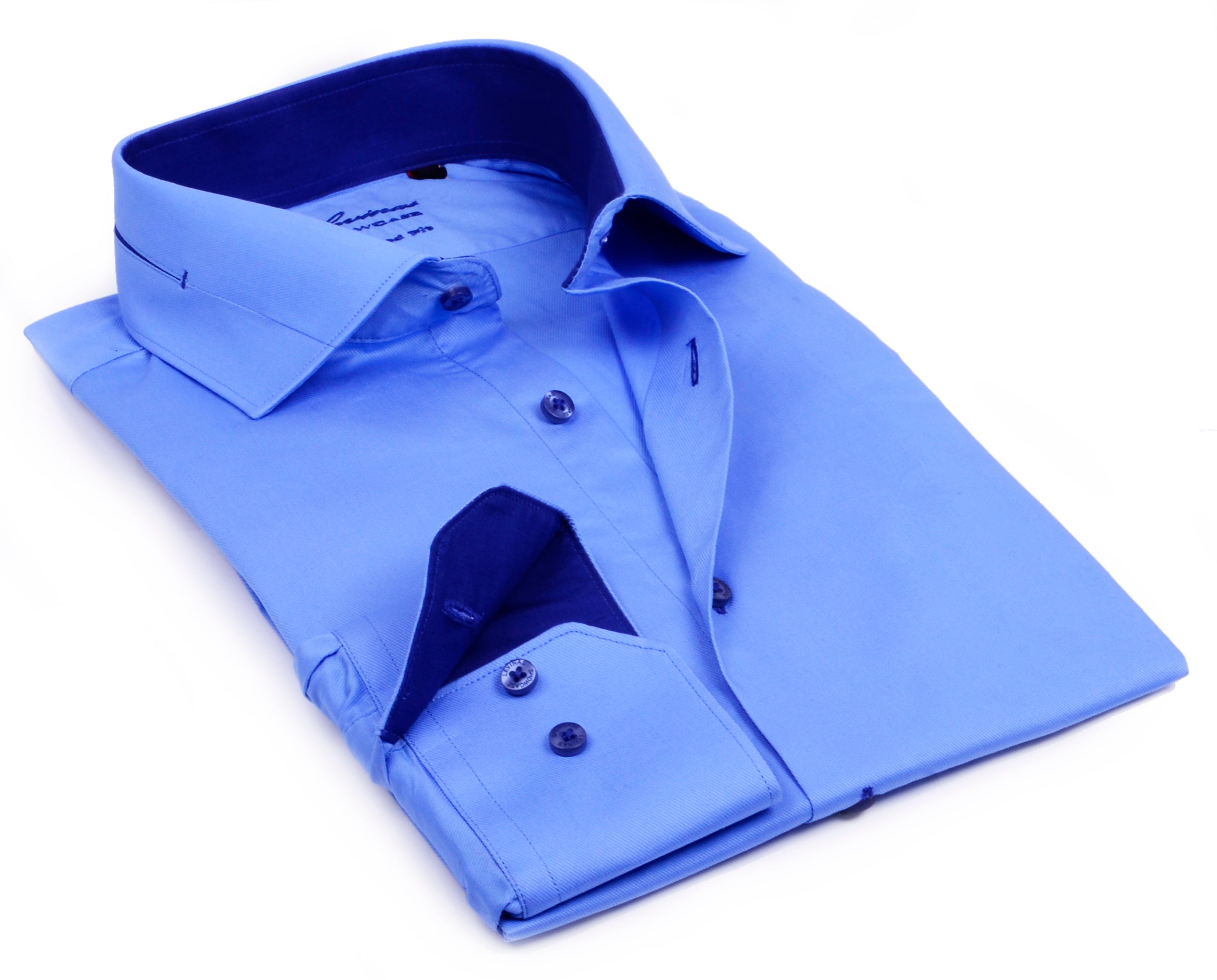 Button-Up Shirt //  - Tailored Fit - contrast  trimming - final sale LEVINAS® Official