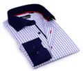 Button-Up Shirt //  -Tailored Fit - contrast  trimming - final sale LEVINAS® Official