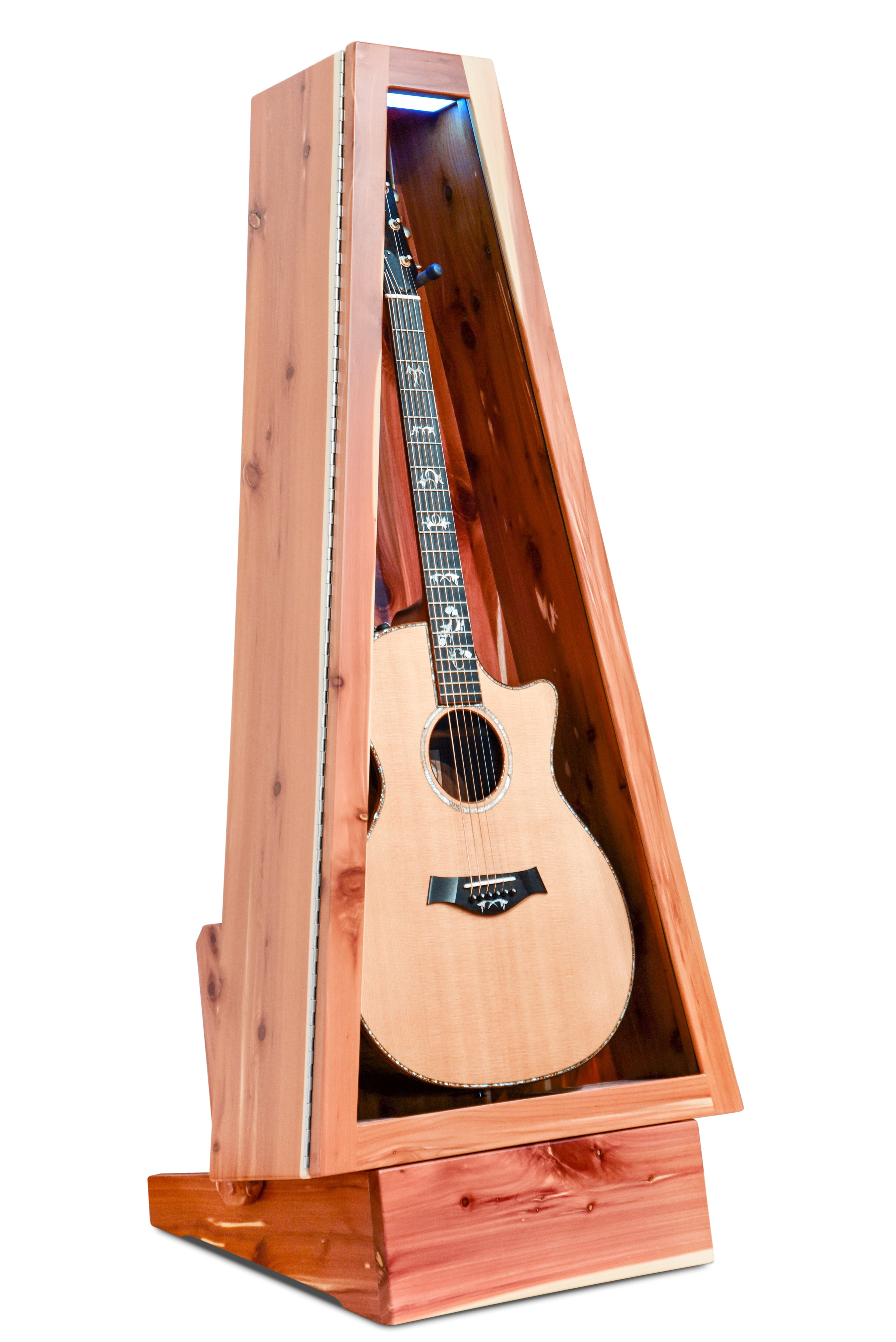 ClimaStand Triangle Humidor with Base - Cedar Acoustic Remedy Cases