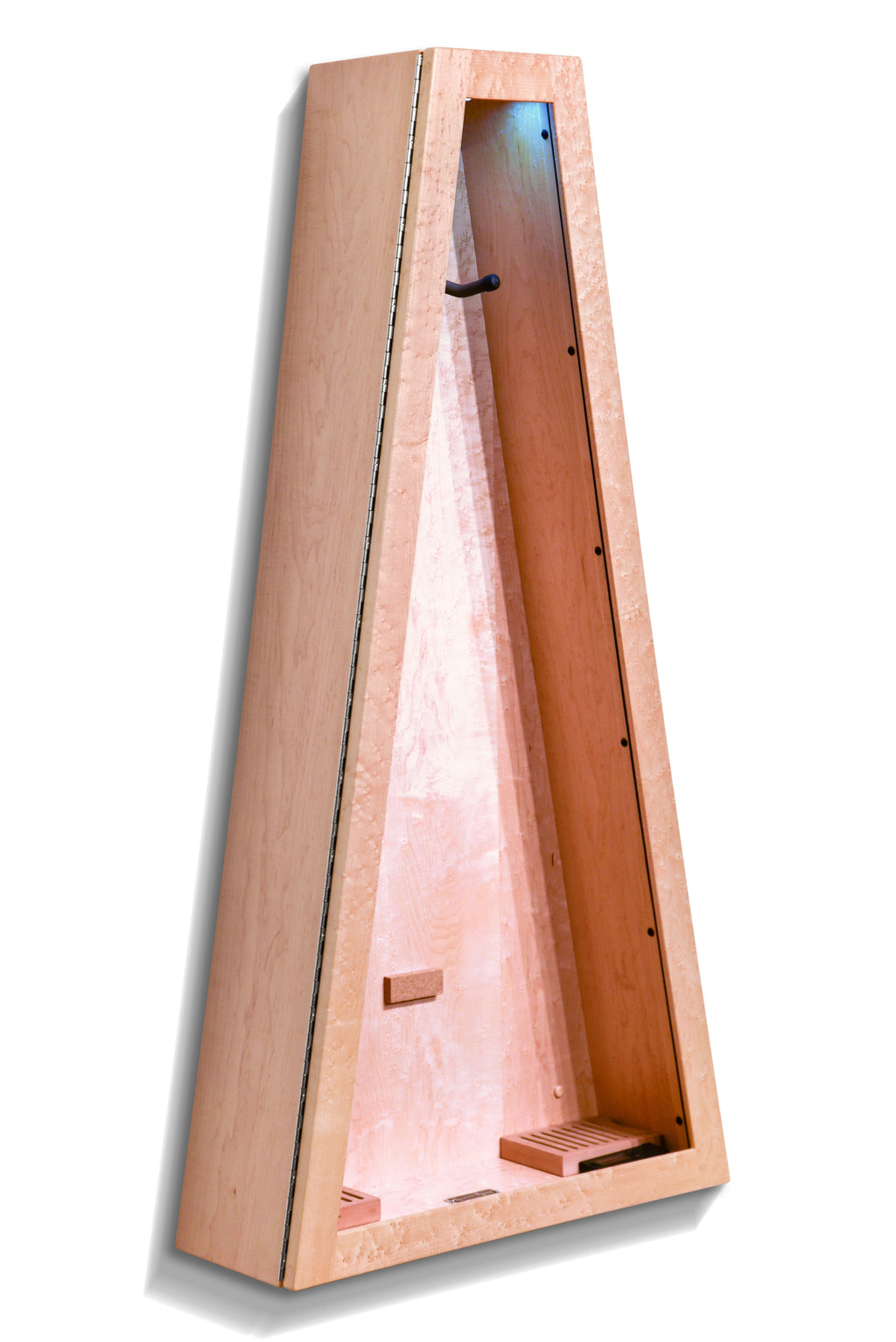 ClimaCase Triangle Humidor - Birdseye Maple Acoustic Remedy Cases