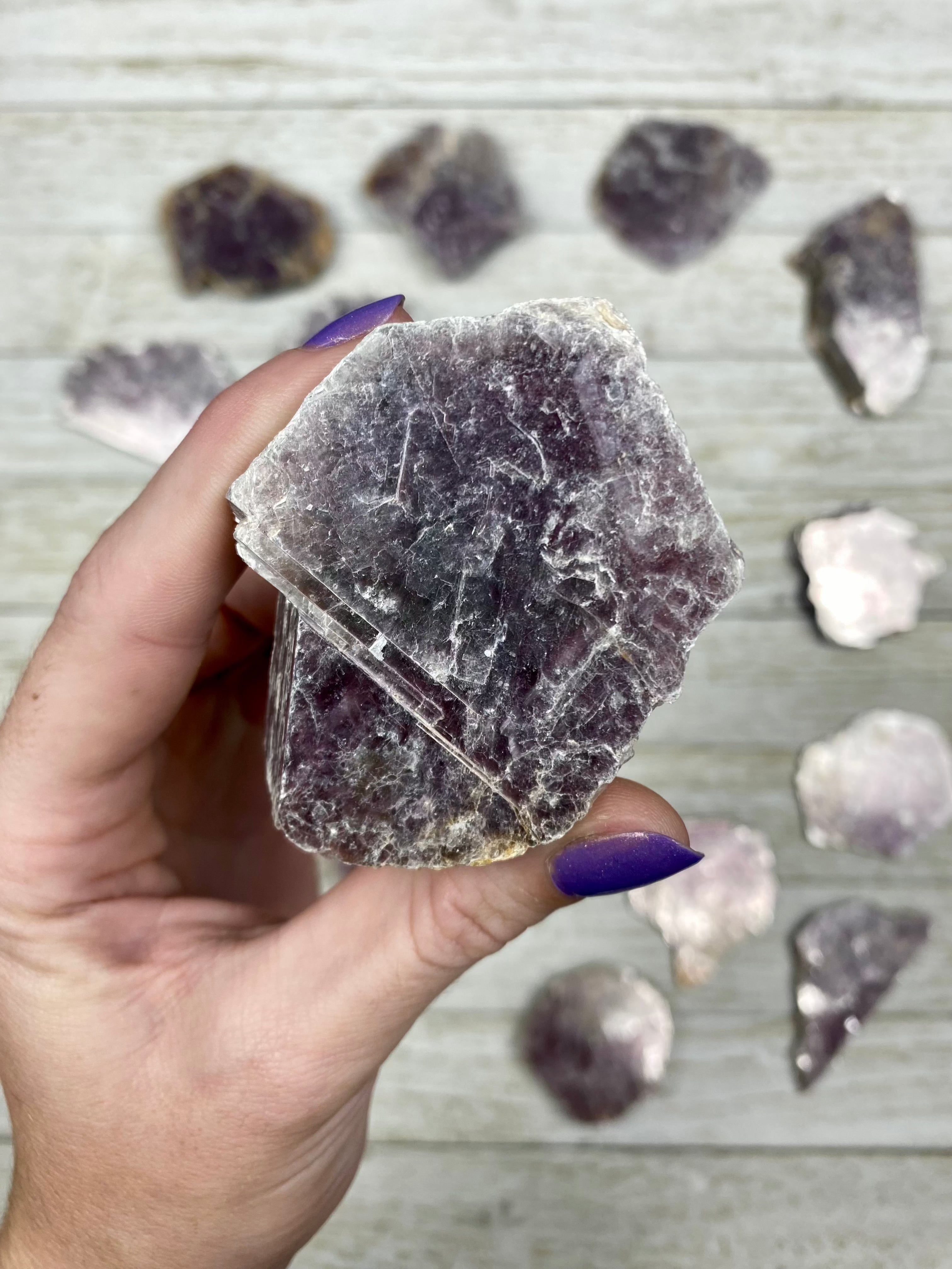 Lepidolite Mica Slices Curious Muse Crystals
