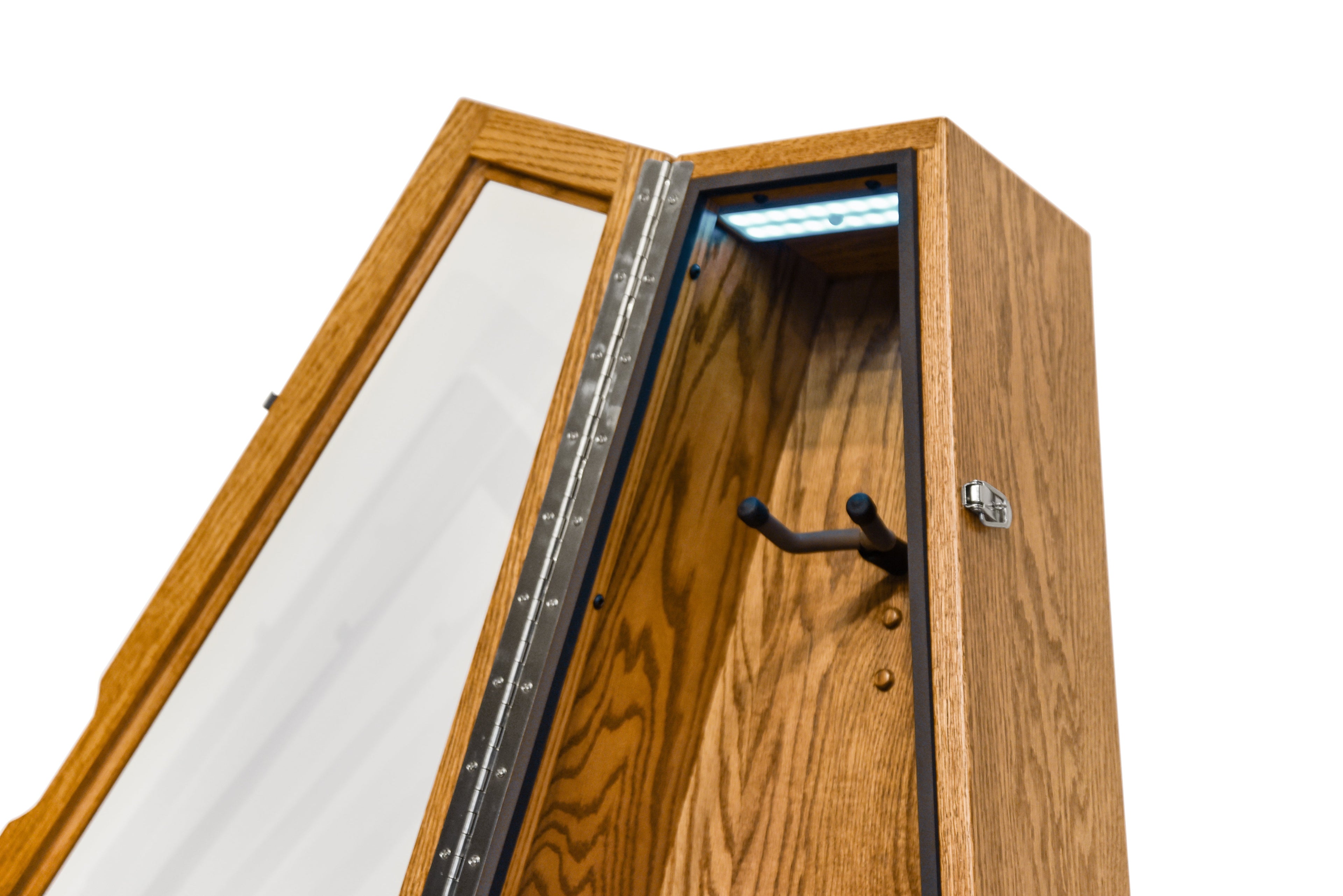 ClimaStand Triangle Humidor with Base - Red Oak with Golden Oak Stain Acoustic Remedy Cases