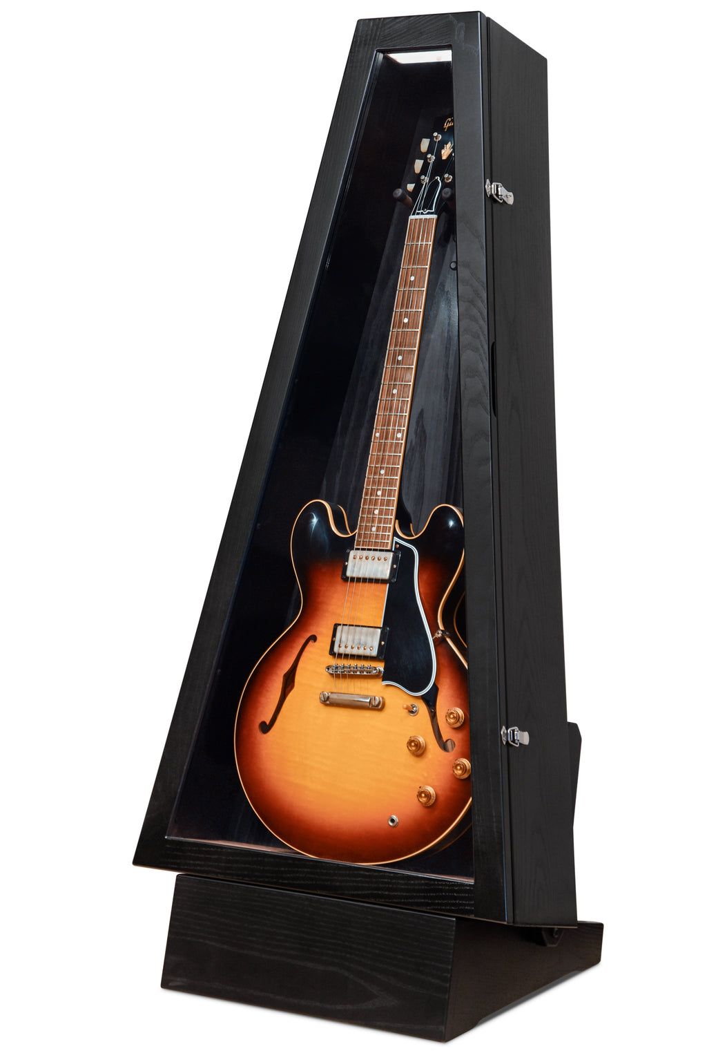 ClimaStand Triangle Humidor with Base - Northern White Ash with Piano Black Acoustic Remedy Cases