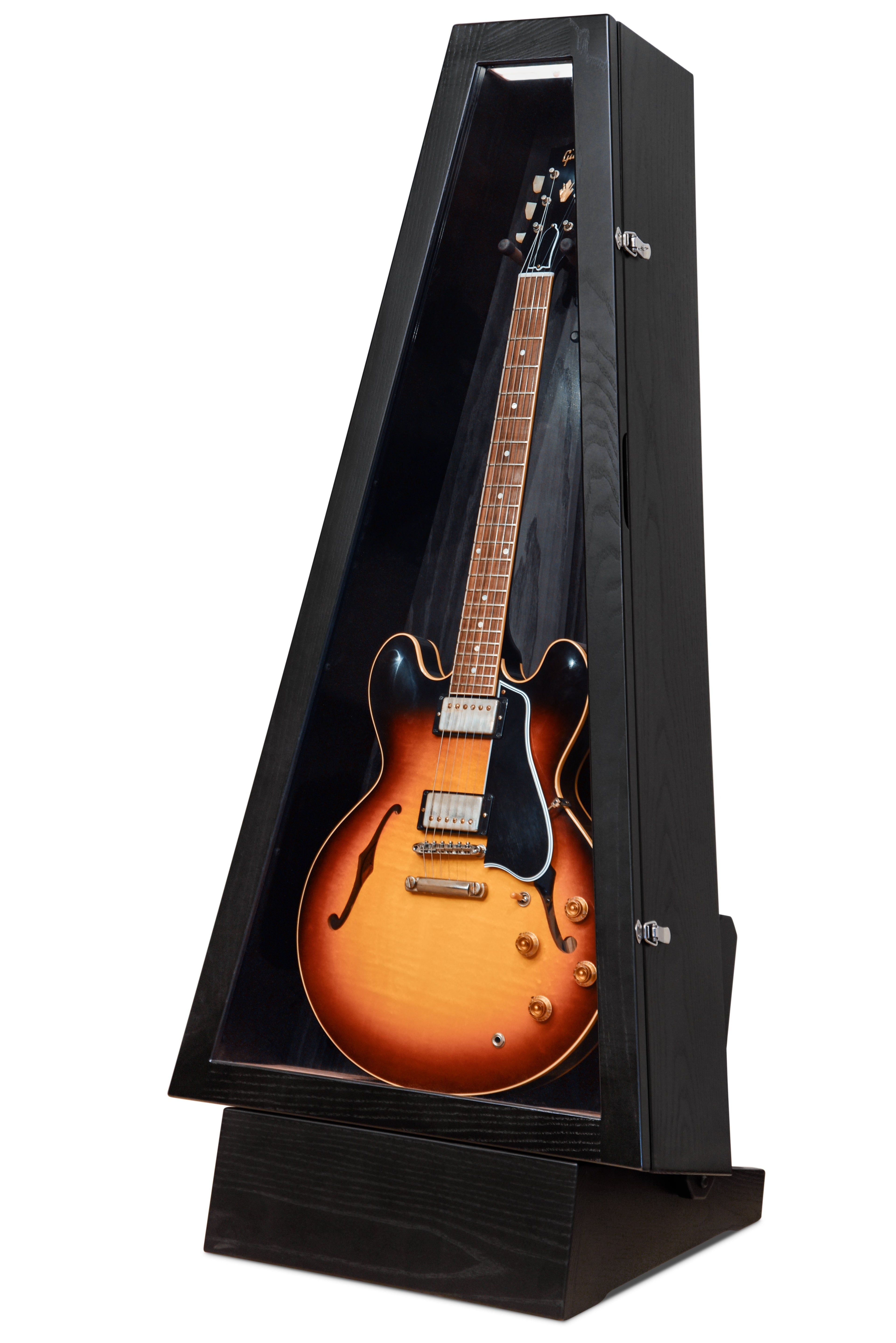ClimaStand Triangle Humidor with Base - Northern White Ash with Piano Black Acoustic Remedy Cases