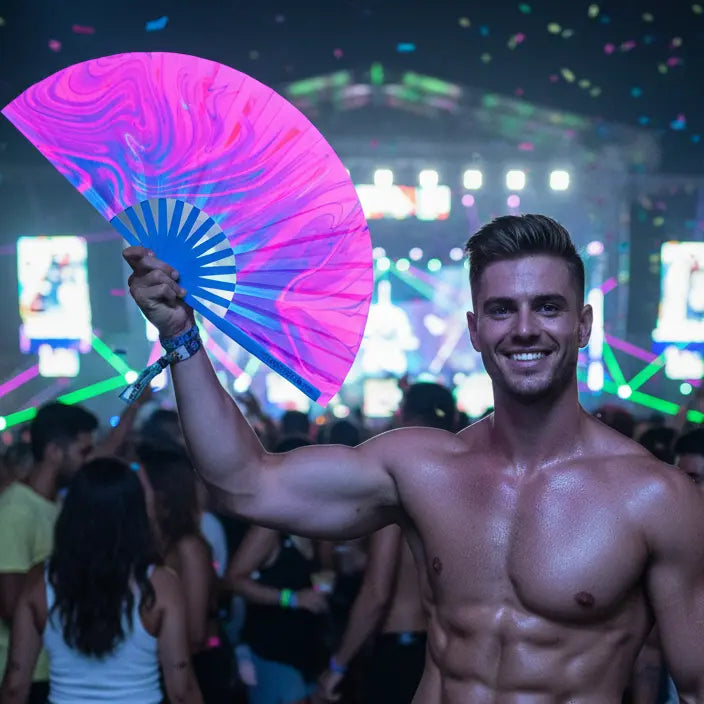 Pink Pussy Fan (UV) The Gay Fan Club
