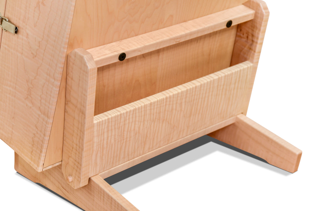 ClimaStand Triangle Humidor with Base - Flamed Maple Acoustic Remedy Cases