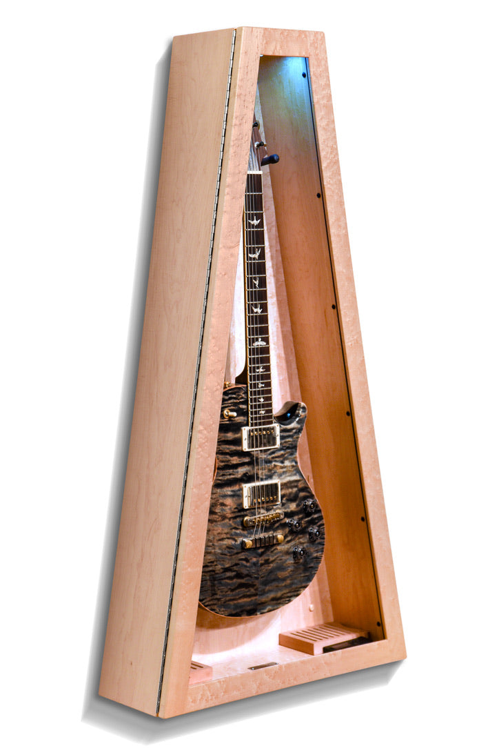 ClimaCase Triangle Humidor - Birdseye Maple Acoustic Remedy Cases
