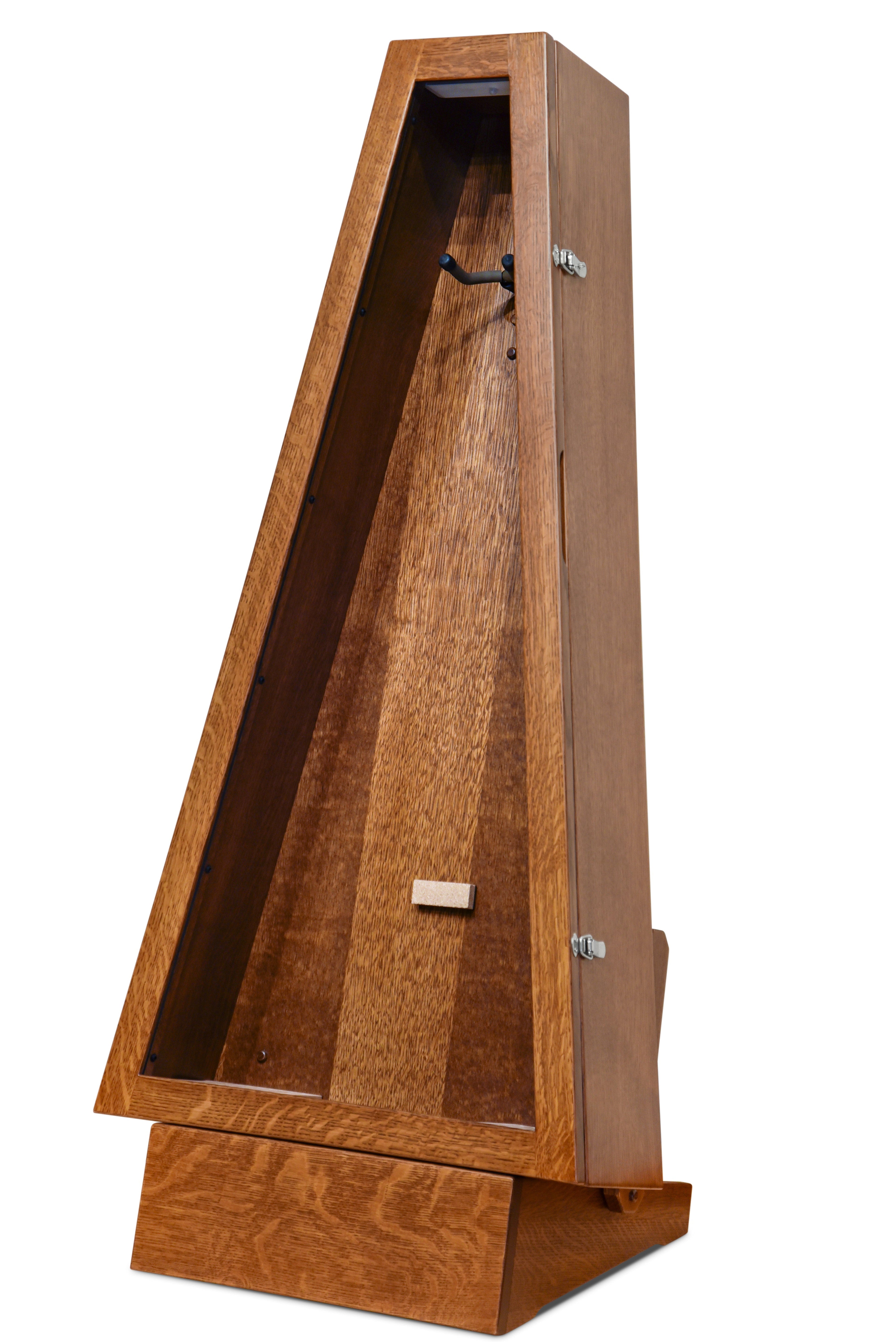ClimaStand Triangle Humidor with Base - Quartersawn White Oak with Boston Stain Acoustic Remedy Cases