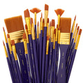 Studio Mixed Media Gold Nylon Brush Set - 30 pc KINGART
