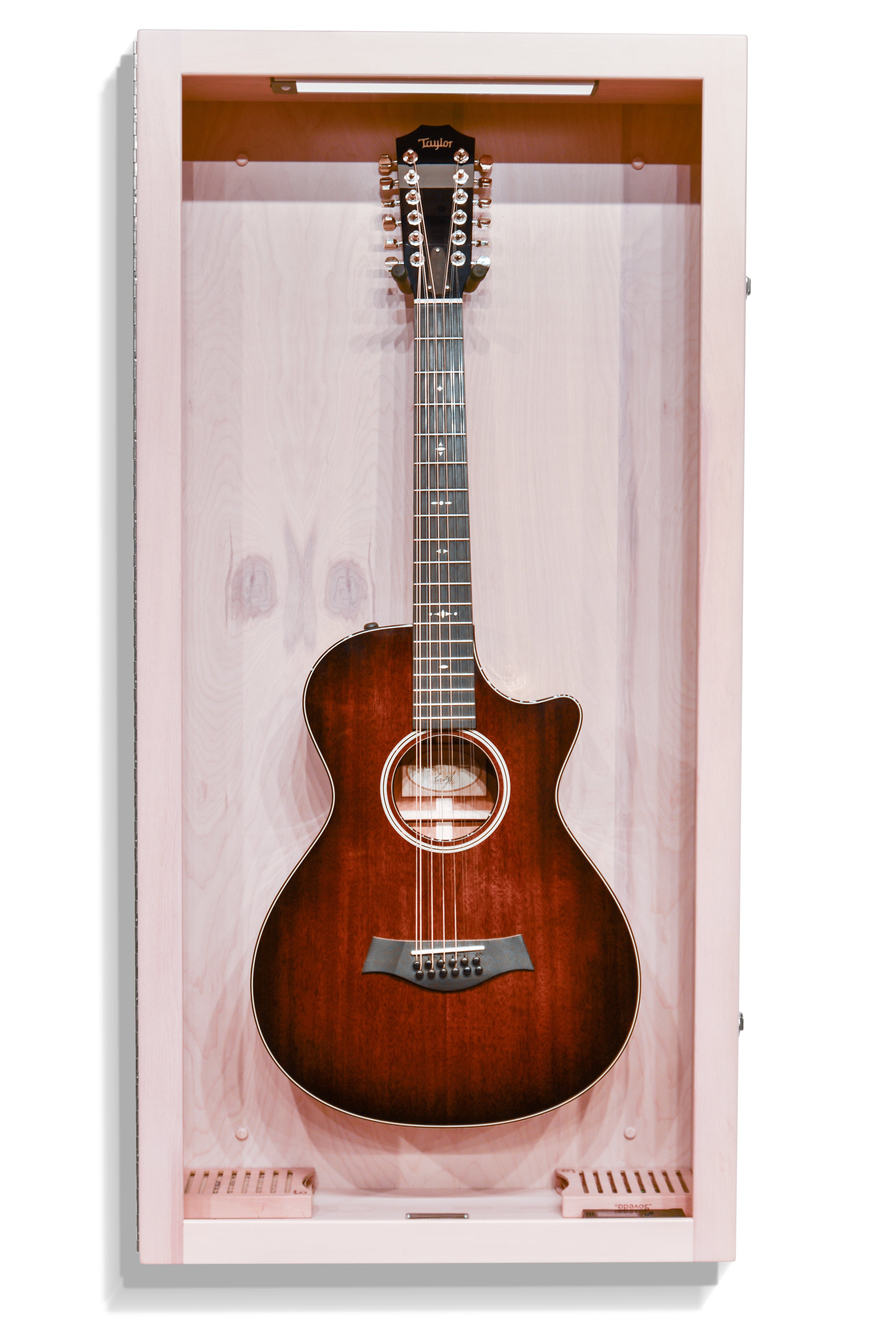 ClimaCase Rectangle Humidor - Birch with Campbell White Stain Acoustic Remedy Cases