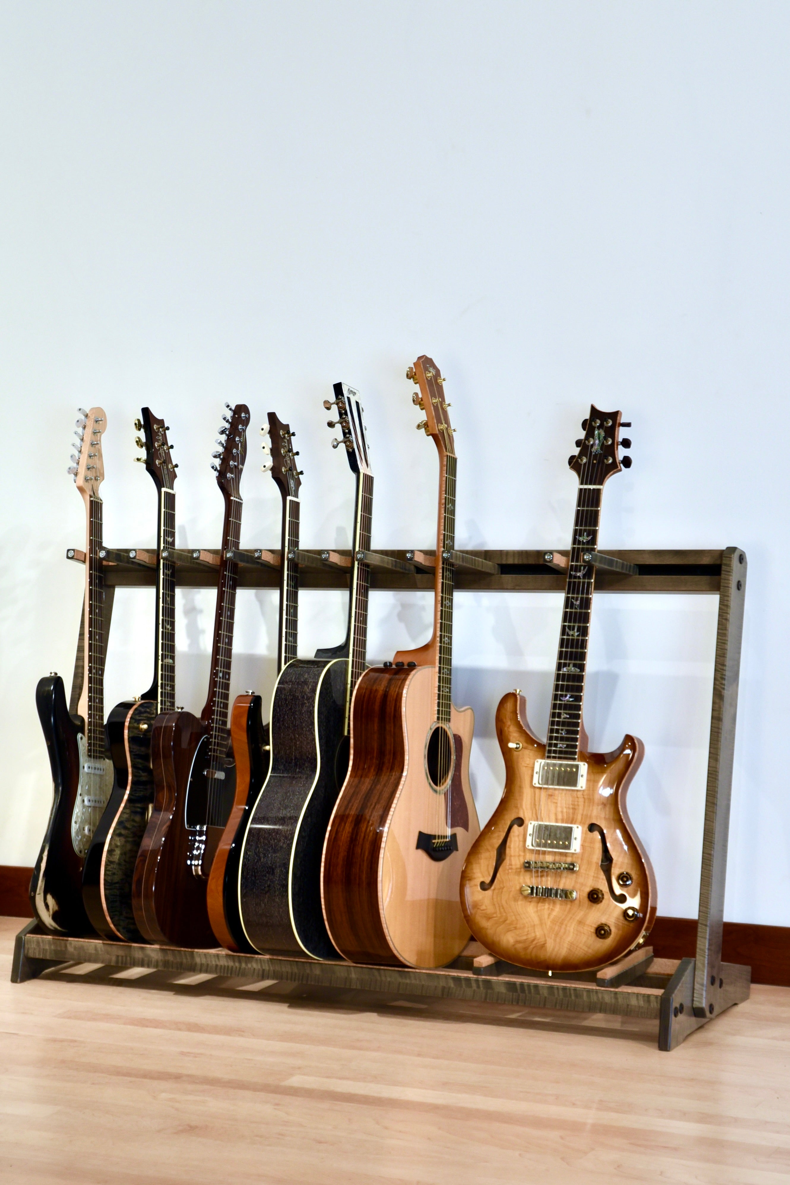 Traditional StringRack - Flamed Maple - Antique Slate Acoustic Remedy Cases