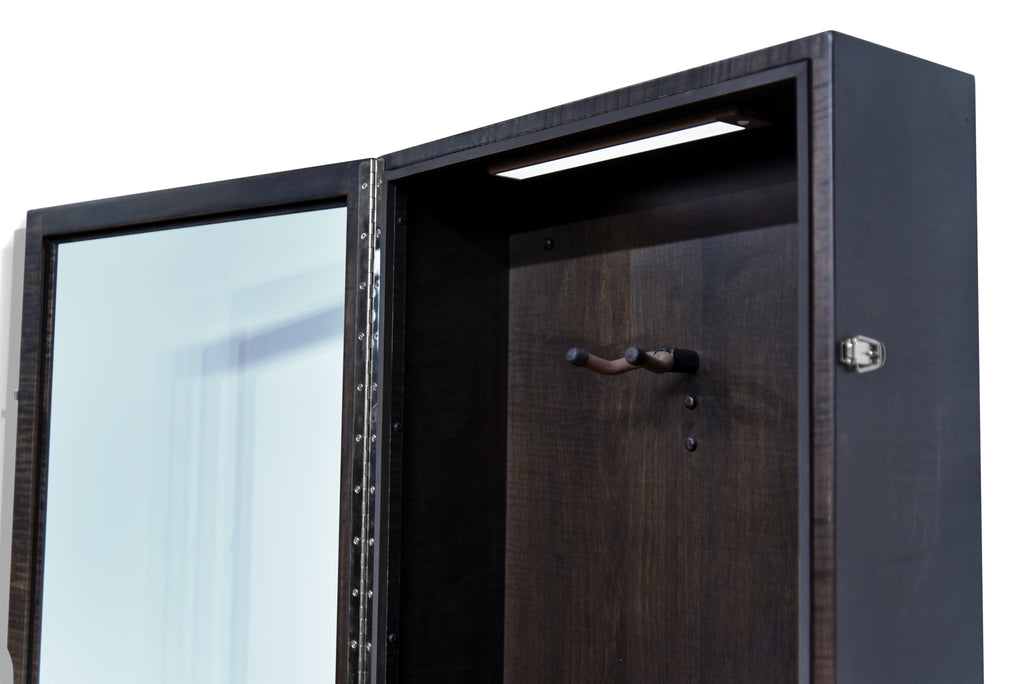 ClimaCase Rectangle Humidor - Flamed Maple with Ebony Stain Acoustic Remedy Cases