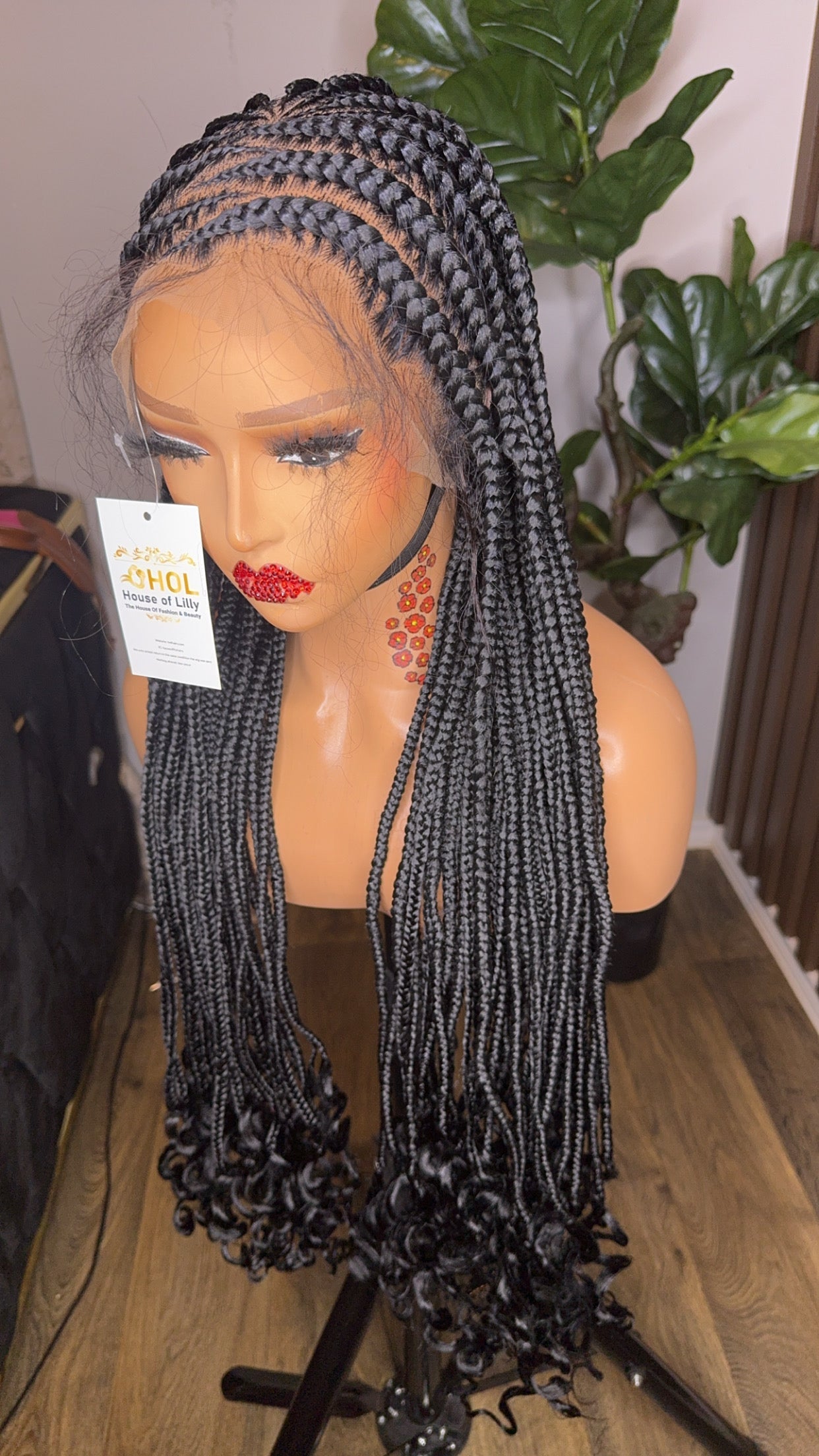 Wig Wendy cornrows braided wig HOL stores