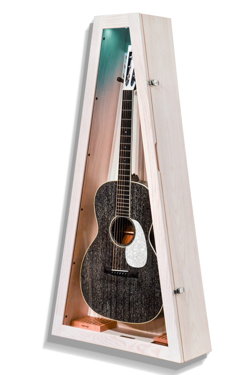ClimaCase Triangle Humidor - Northern White Ash with White Wash Stain Acoustic Remedy Cases