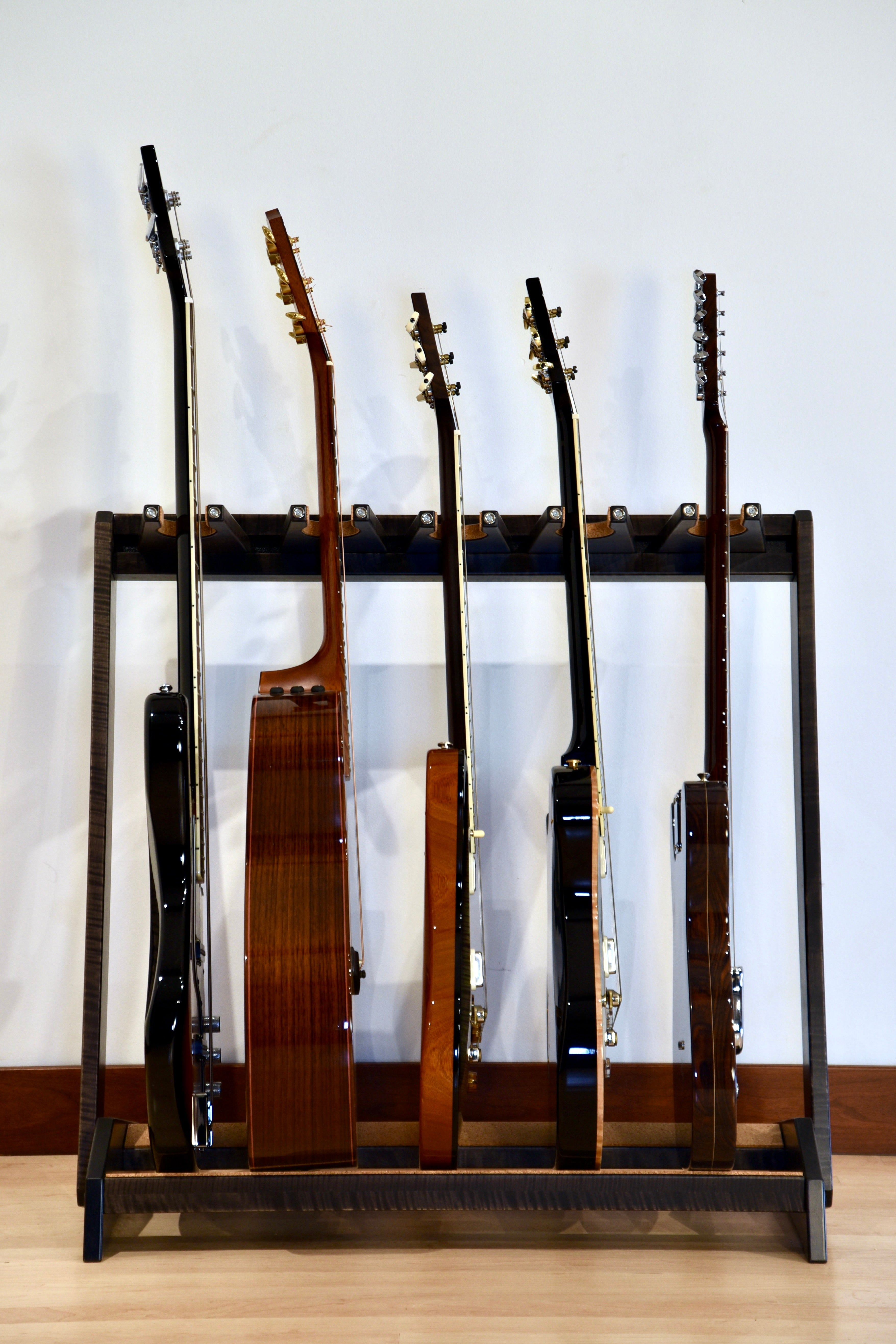 Petite StringRack - Flamed Maple - Charcoal Acoustic Remedy Cases