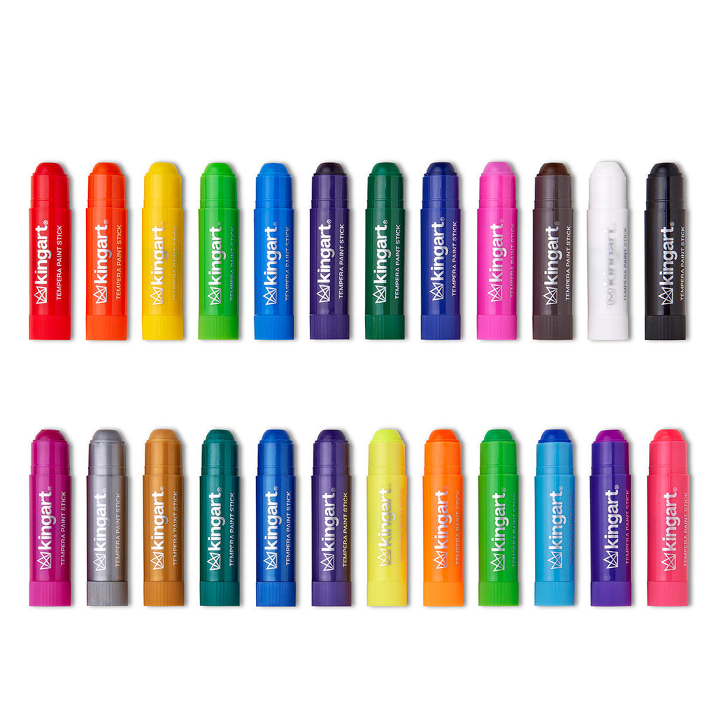 Tempera Paint Sticks, 24 Colors KINGART