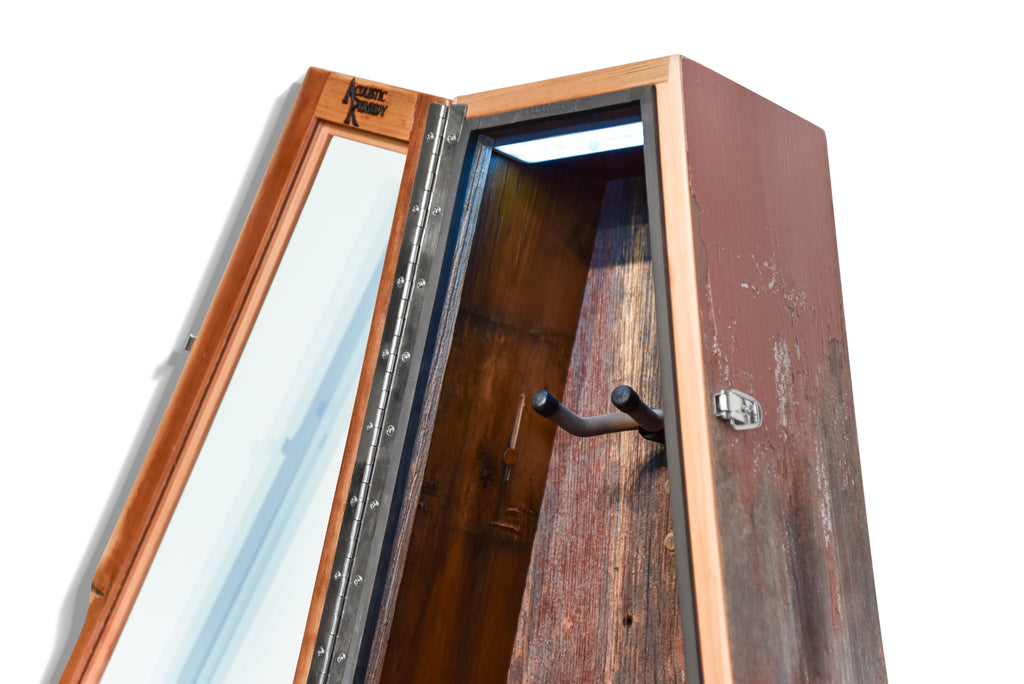 ClimaCase Triangle Humidor - Reclaimed Barnwood (Red) Acoustic Remedy Cases