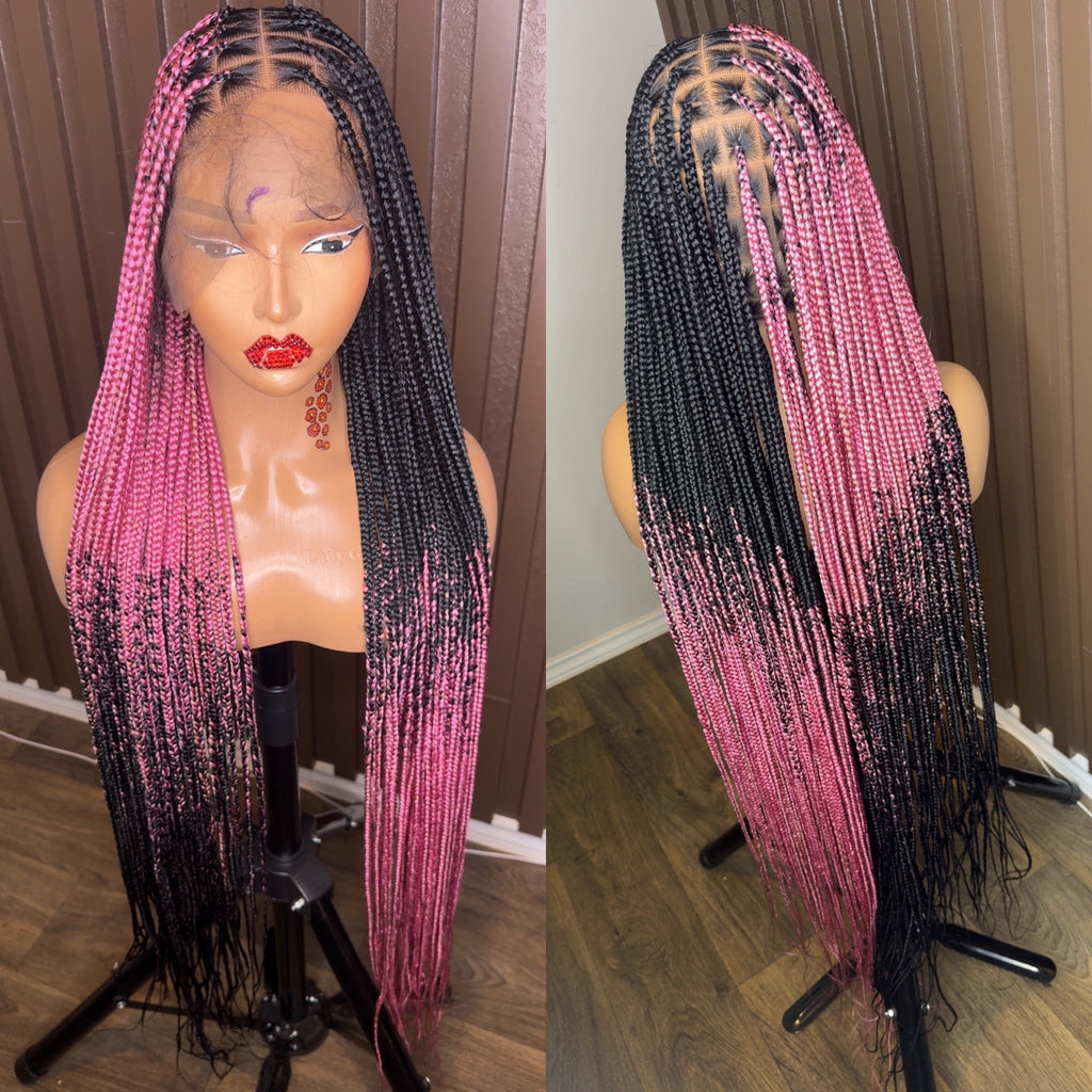 Cross braids dark pink HOL stores