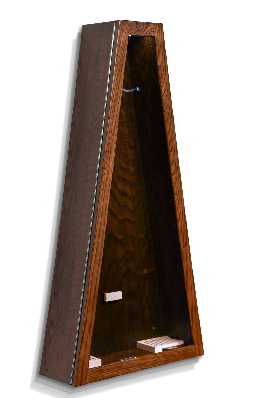 ClimaCase Triangle Humidor - Northern White Ash with Rich Tobacco Stain Acoustic Remedy Cases