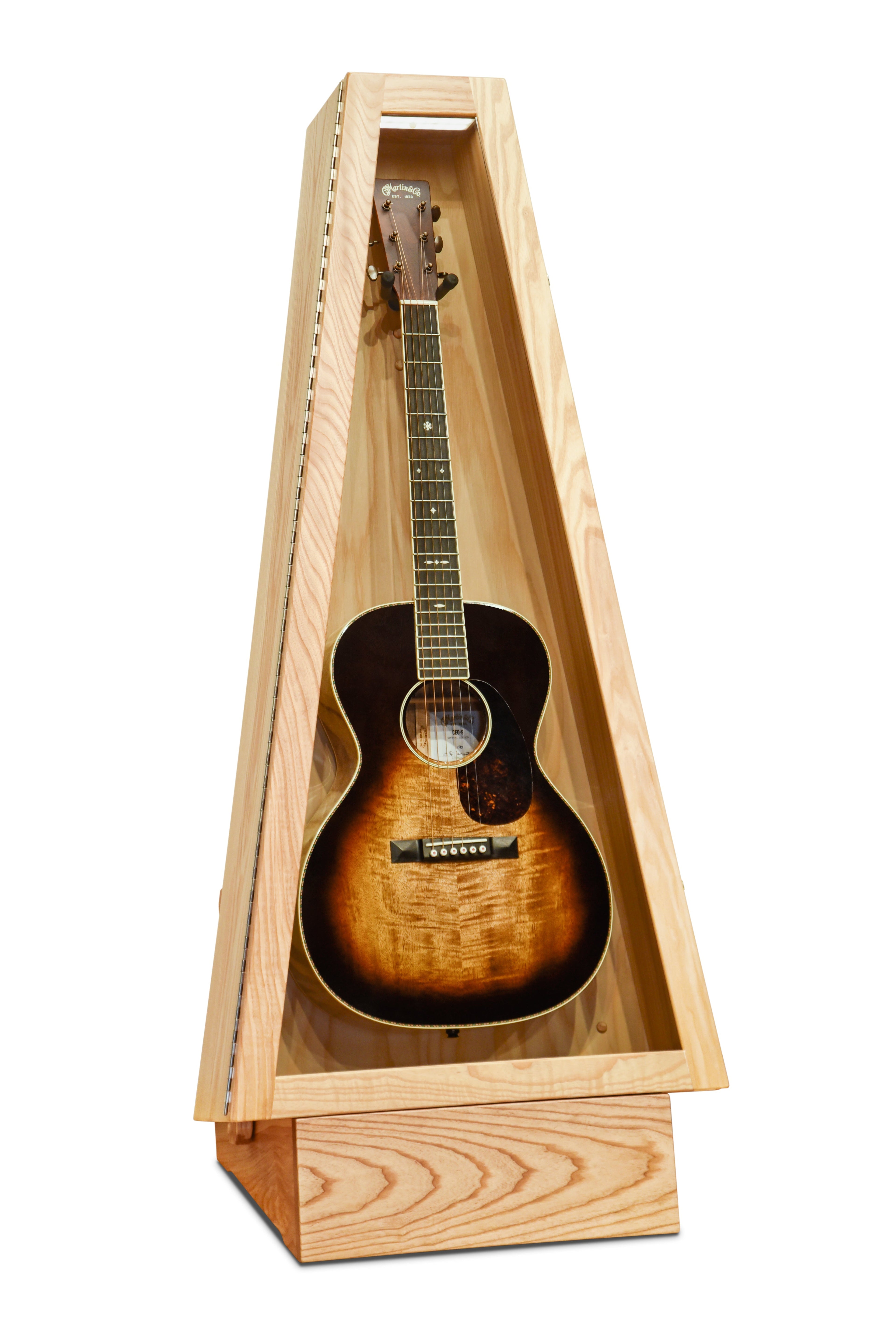 ClimaStand Triangle Humidor with Base - Northern White Ash Acoustic Remedy Cases