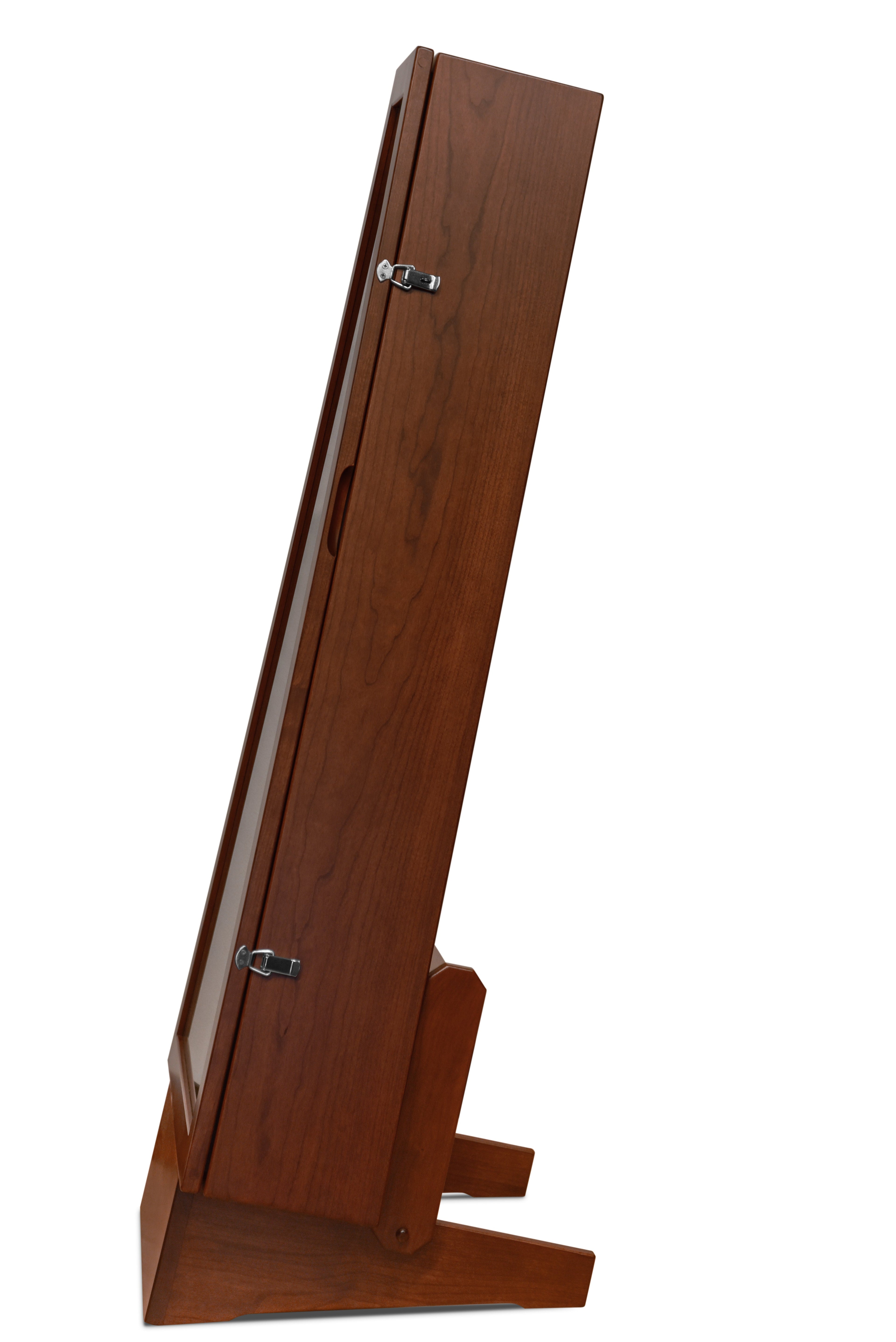 ClimaStand Triangle Humidor with Base - Cherry with Acres Stain Acoustic Remedy Cases