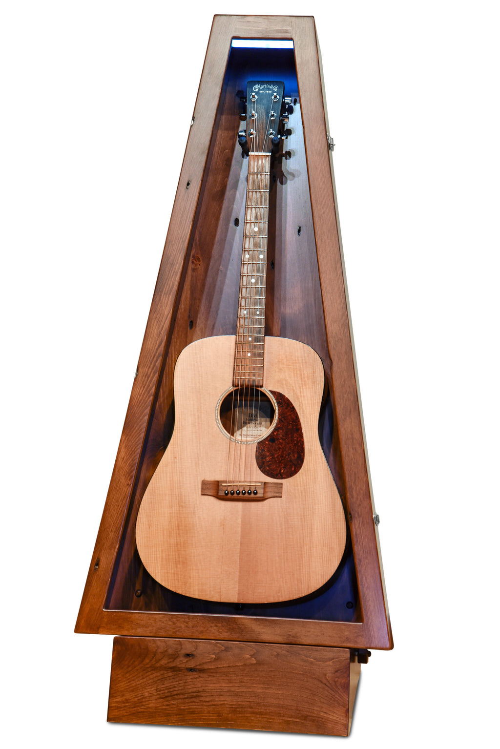 ClimaStand Triangle Humidor with Base - 300 Year Old Reclaimed Wood with Boston Stain Acoustic Remedy Cases