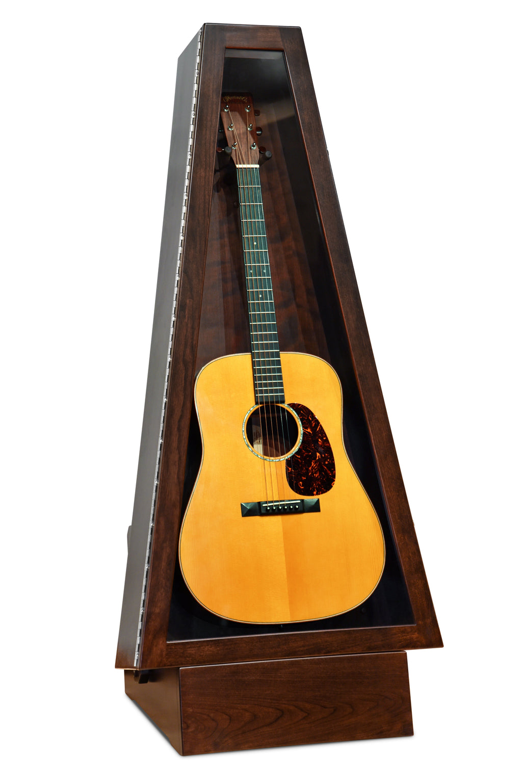 ClimaStand Triangle Humidor with Base - Cherry with Onyx Stain Acoustic Remedy Cases