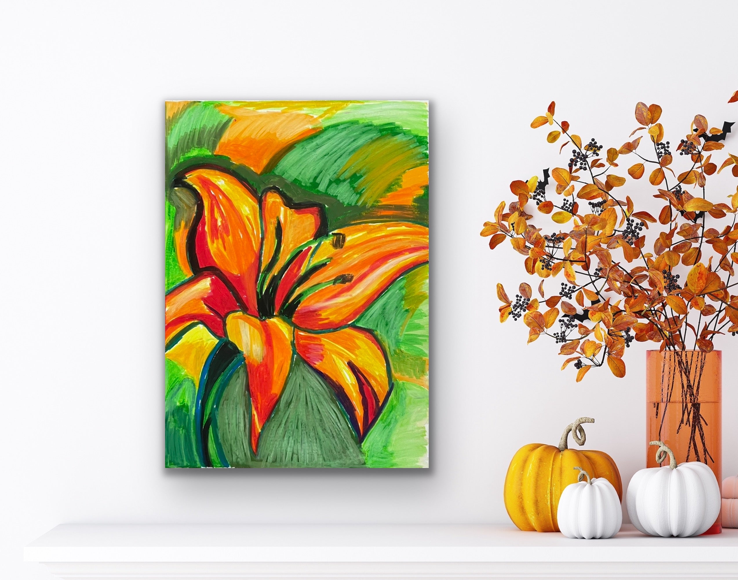 Fire Lily - Art Prints Vichy's Art