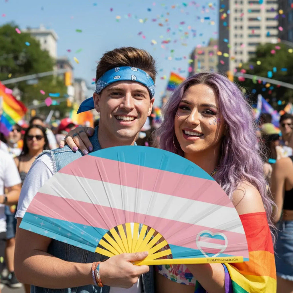 Trans Pride Flag Fan The Gay Fan Club