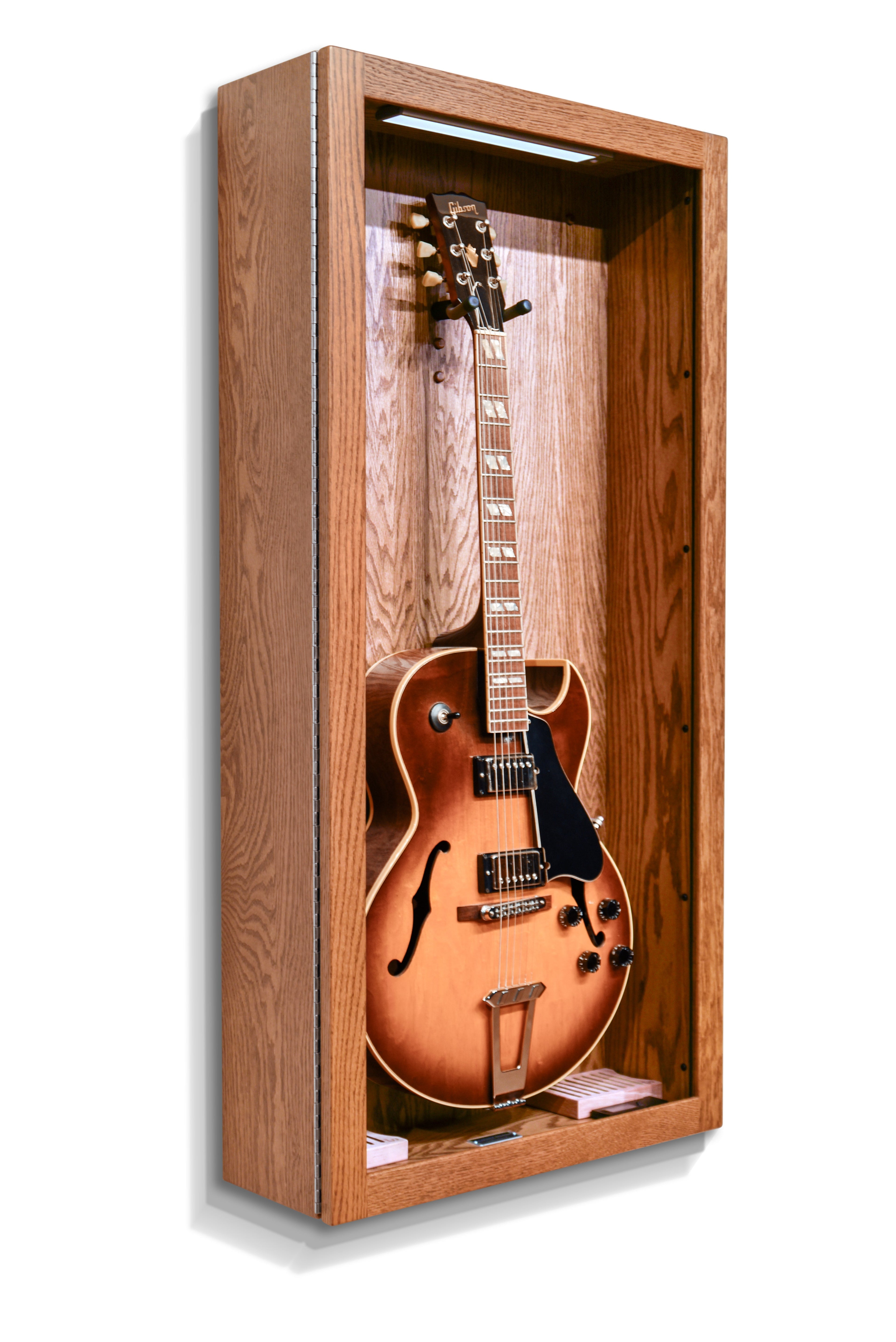 ClimaCase Rectangle Humidor - Red Oak with Golden Walnut Stain Acoustic Remedy Cases