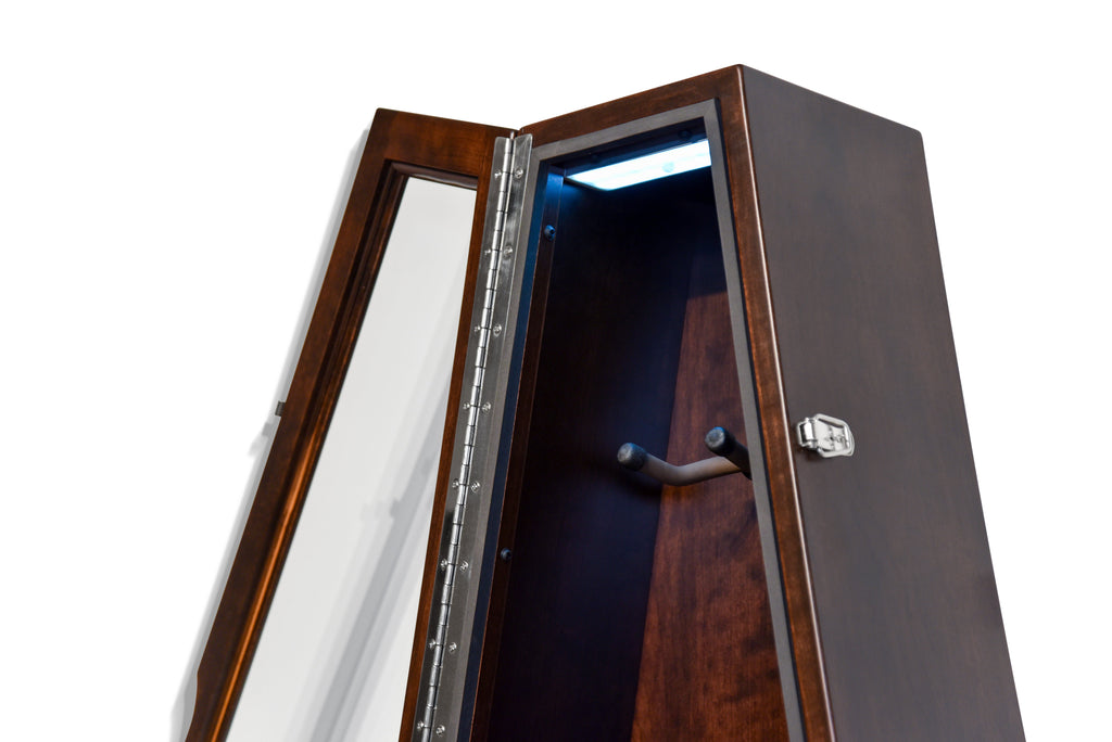 ClimaCase Triangle Humidor - Cherry with Onyx Stain Acoustic Remedy Cases