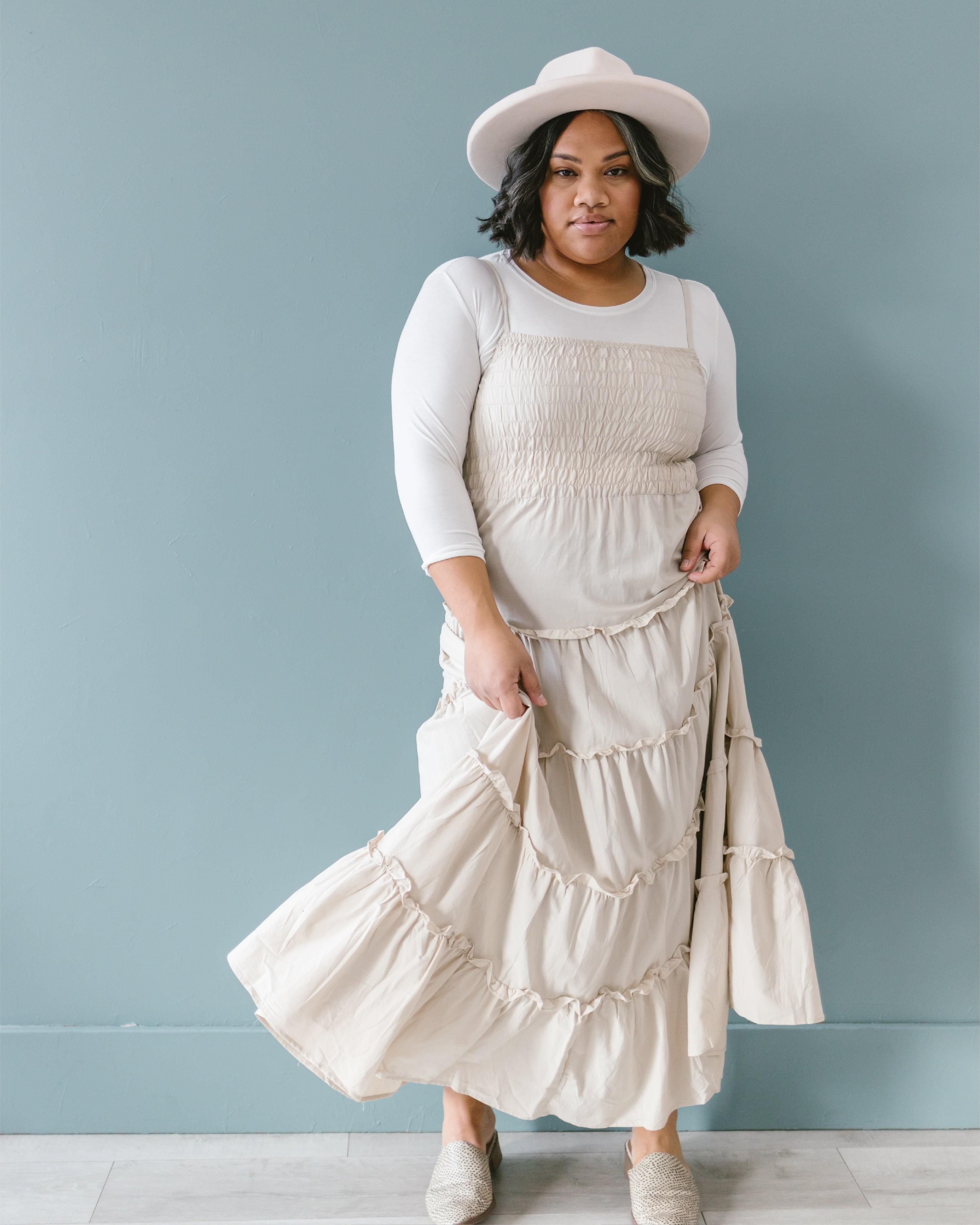 Crew Neck 3/4 Sleeve Halftee HALFTEE Layering Fashions