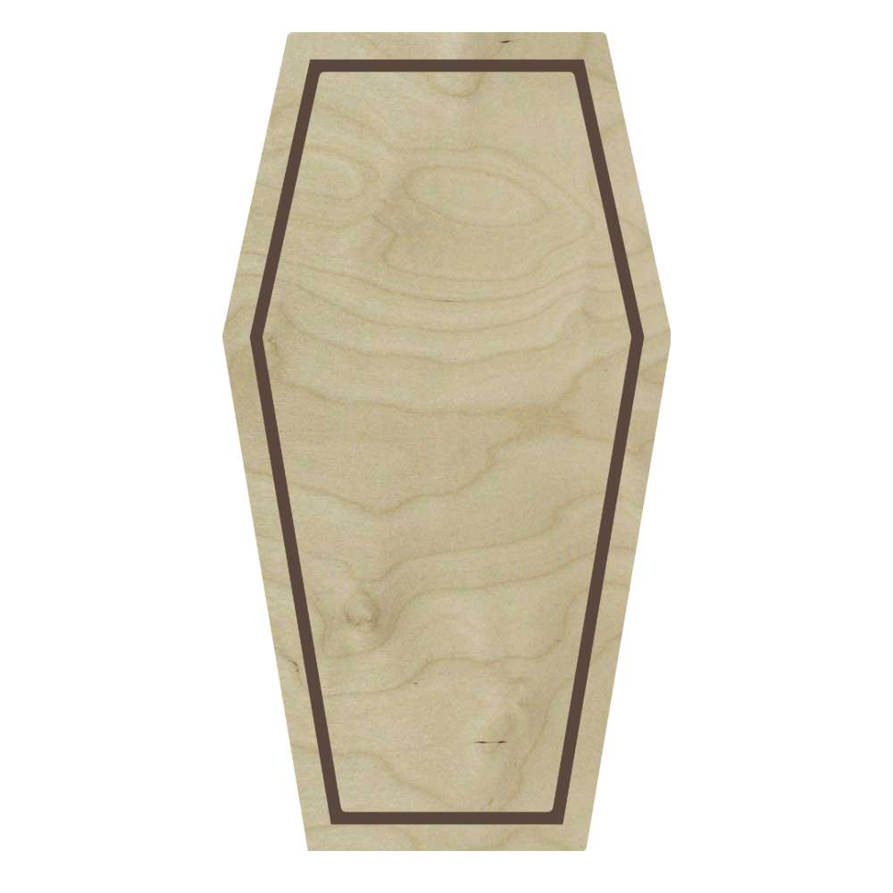 Trekell Coffin Floater Panel - Wooden Painting Halloween Canvas + Frame Trekell Art Supplies