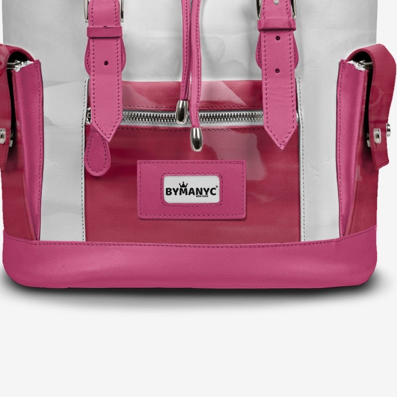 COUTURE Eco Backpack – Pink & White Edition | BYMANYC ® New York BYMANYC ® New York
