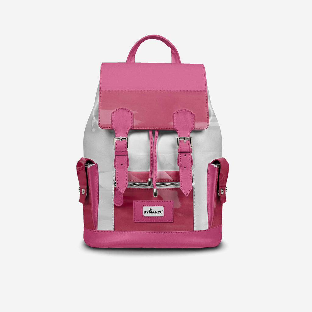 COUTURE Eco Backpack – Pink & White Edition | BYMANYC ® New York BYMANYC ® New York