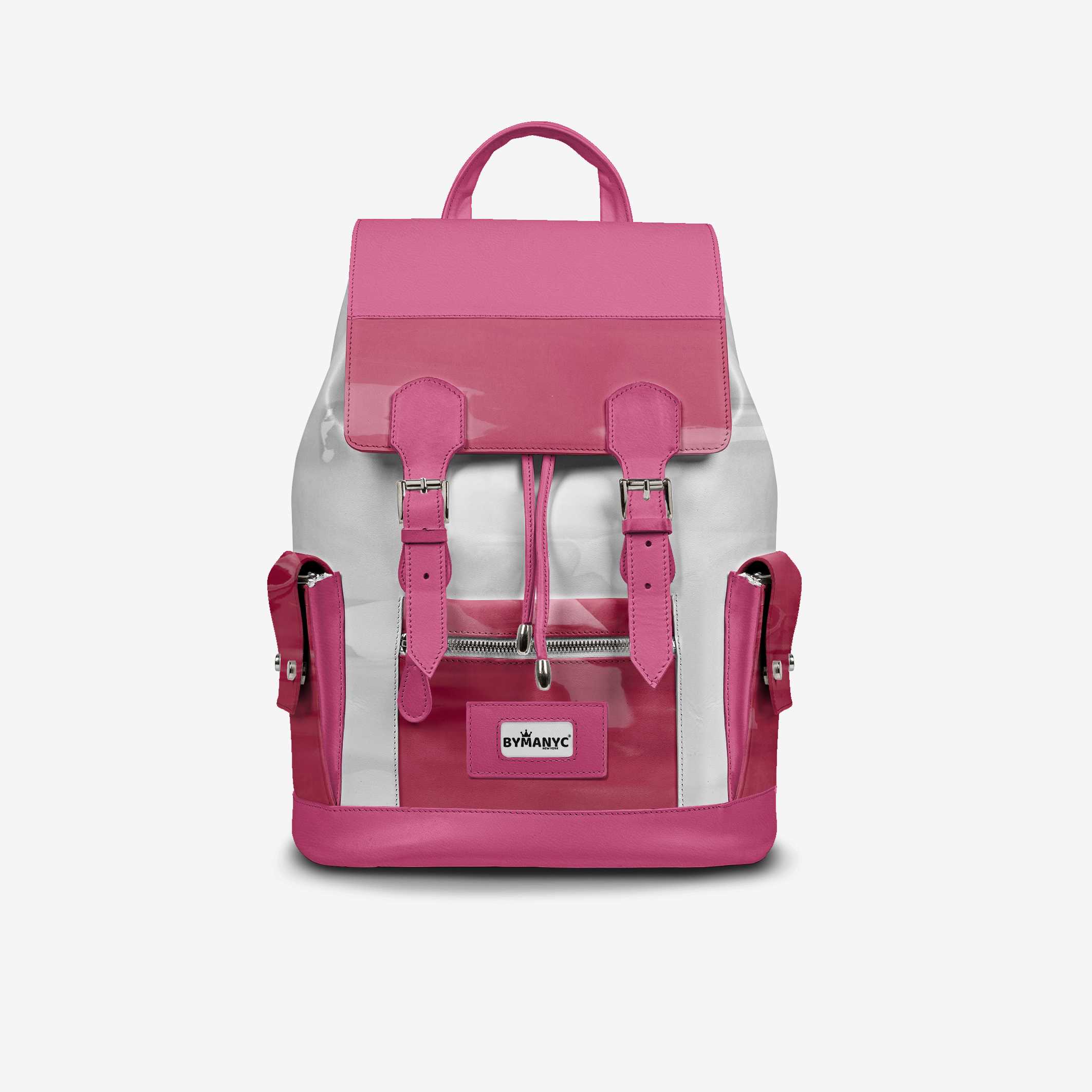 COUTURE Eco Backpack – Pink & White Edition | BYMANYC ® New York BYMANYC ® New York