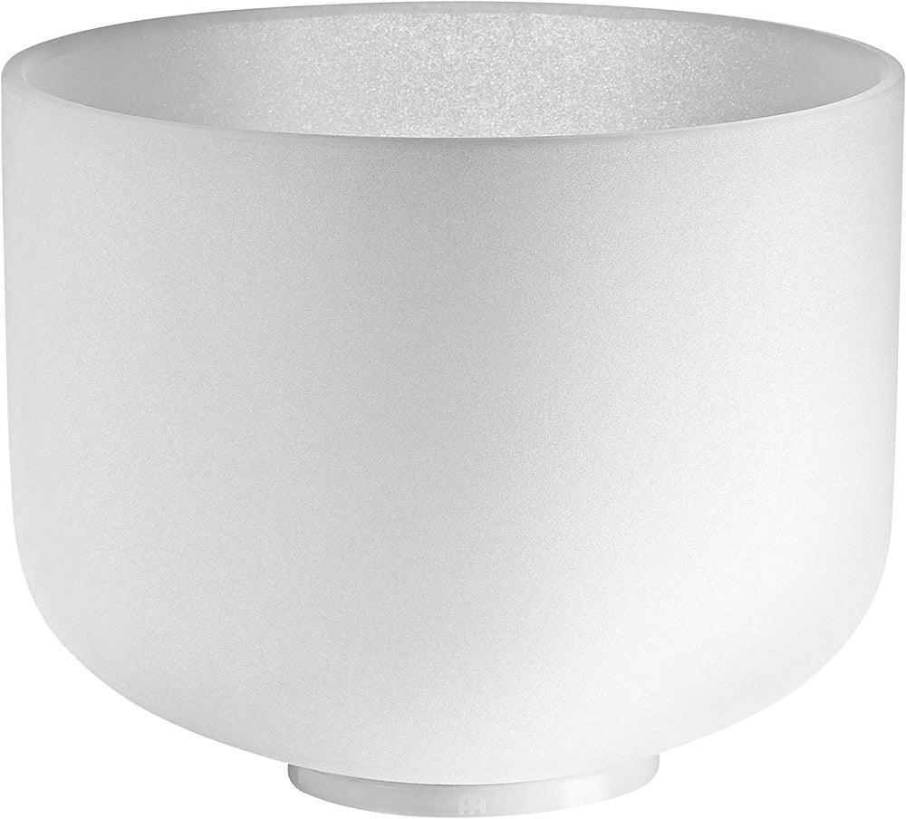 10" White-Frosted Crystal Singing Bowl, Note D4, Sacral Chakra Utah Energy Healing Center