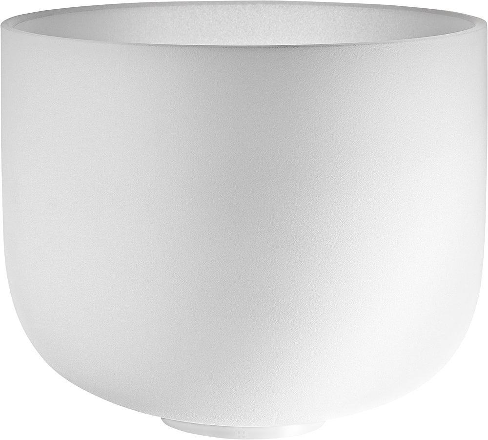 11" White-Frosted Crystal Singing Bowl, Note F4, Heart Chakra Utah Energy Healing Center