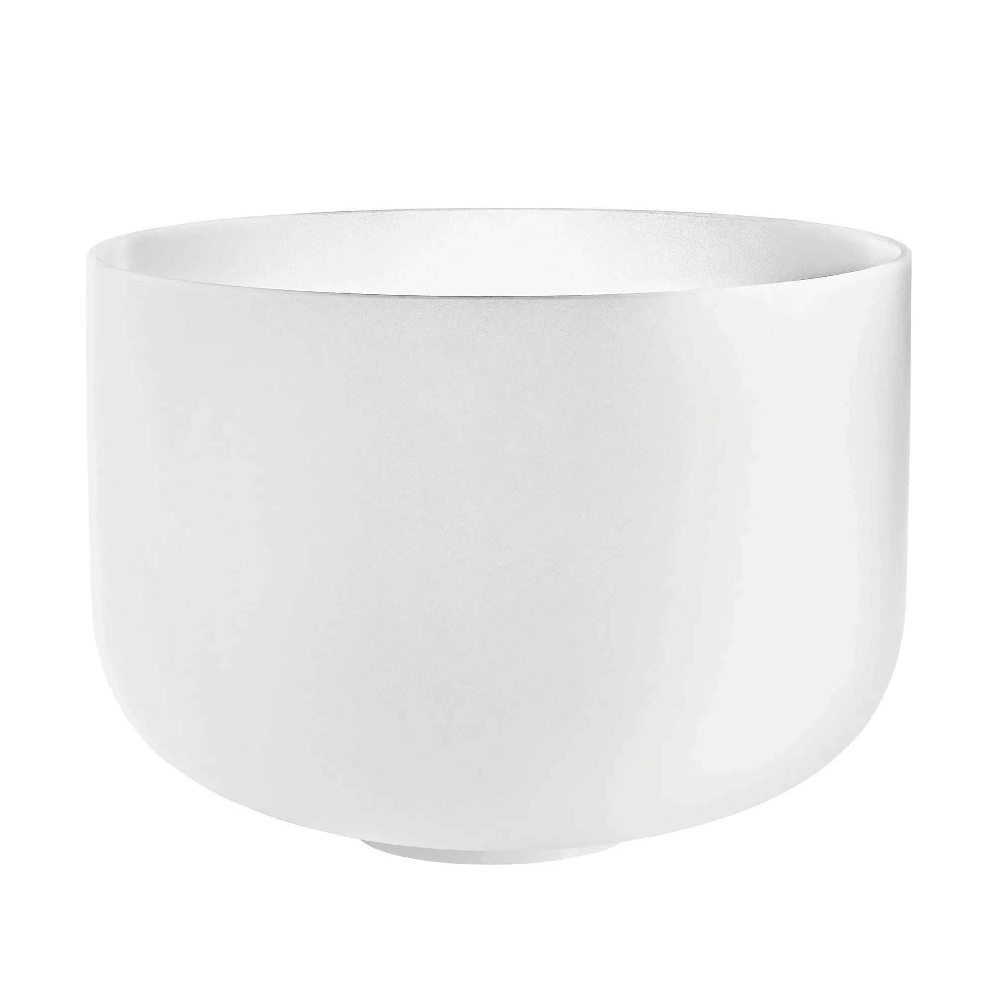 14" White-Frosted Crystal Singing Bowl, Note G3, Throat Chakra Utah Energy Healing Center