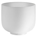 8" White-Frosted Crystal Singing Bowl, Note C5, Root Chakra Utah Energy Healing Center